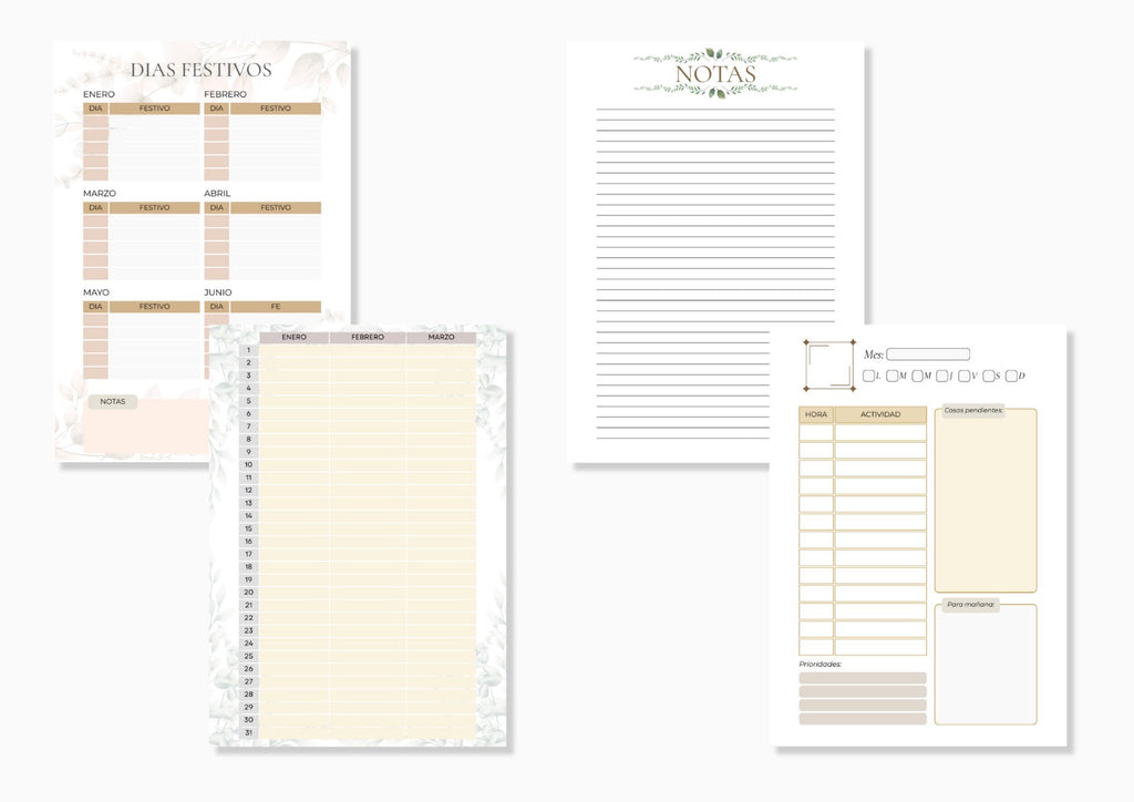 Agenda A tú ritmo✨